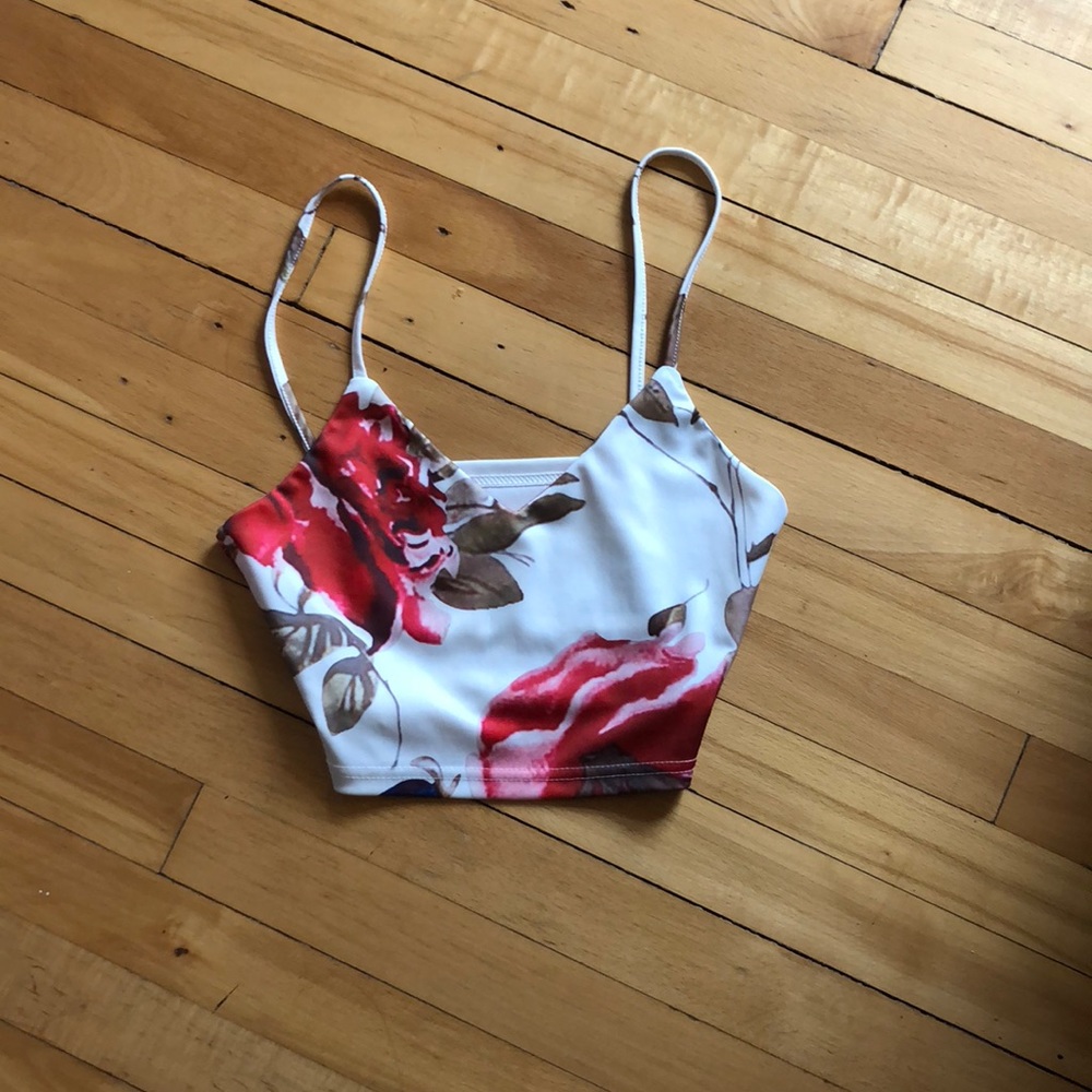 Floral crop top
